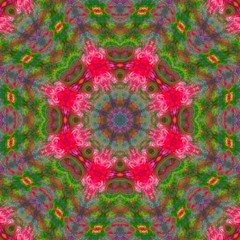 abstract digital kaleidoscope, mandala