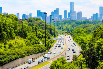 highway in urban forest