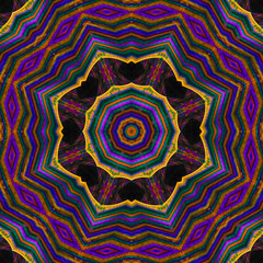 abstract digital kaleidoscope, mandala
