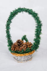 Шишки в каорзине