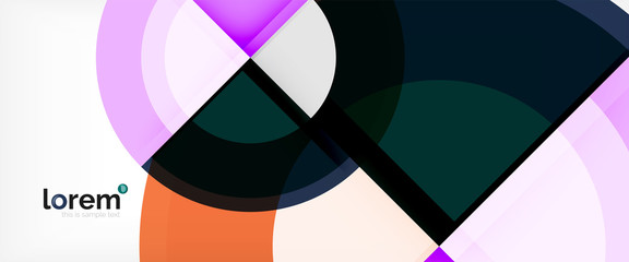 Fototapeta premium Multicolored round shapes abstract background