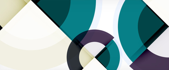 Obraz premium Multicolored round shapes abstract background