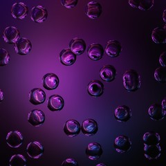 Fractal cosmic art. Graphic watercolor purple background. Galaxy cosmos design pattern for creative production. Glow artistic backdrop. Liquid digital oil painting. Good as texture or banner template.