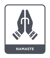 namaste icon vector