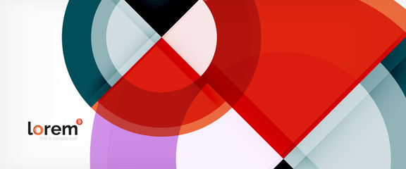 Obraz premium Multicolored round shapes abstract background