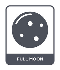 full moon icon vector