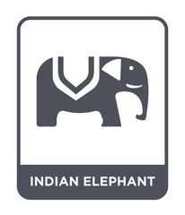 indian elephant icon vector