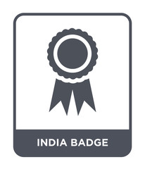 india badge icon vector