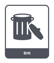 bin icon vector