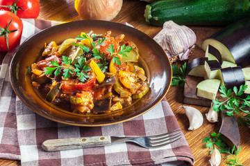 Ratatouille, delicious vegetarian stew