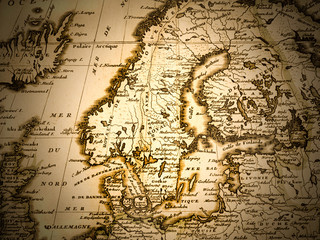 古地図　北ヨーロッパ