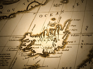 古地図　アイスランド