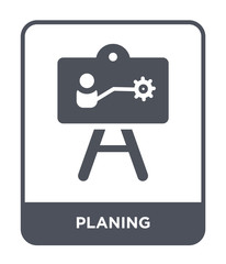 planing icon vector