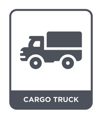 cargo truck icon vector