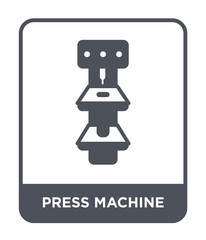 Fototapeta premium press machine icon vector