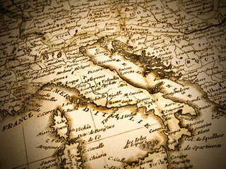 古地図　イタリア