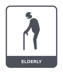 elderly icon vector