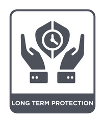 long term protection icon vector