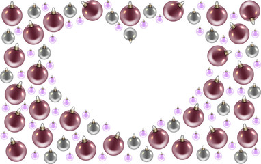 Christmas balls of different colors