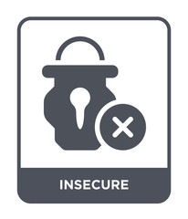 insecure icon vector