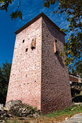 Fototapeta premium Abandoned tower house in the city of Tsaritsani in Thessaly, Greece