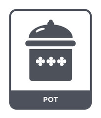pot icon vector
