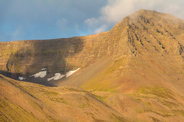 West fjords landscape at small town, Iceland