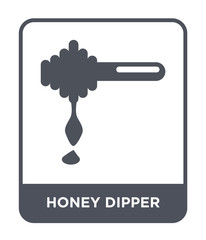honey dipper icon vector