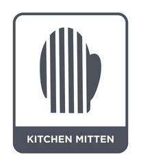 kitchen mitten icon vector