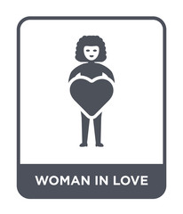 woman in love icon vector