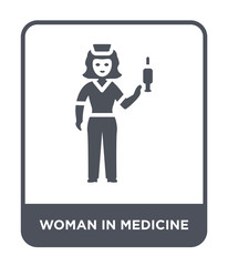 woman in medicine icon vector