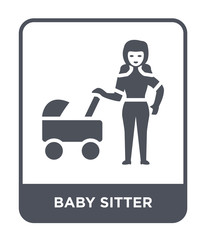 baby sitter icon vector
