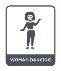 woman dancing icon vector