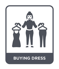 buying dress icon vector