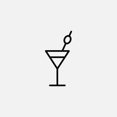 Cocktail icon. Drink concept symbol design. Stock - Vector illustration can be used for web.