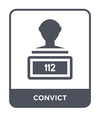 convict icon vector