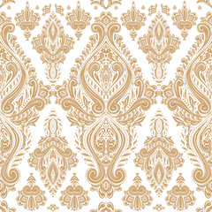 Floral seamless pattern. Vintage vector, paisley elements. Traditional, Turkish, Indian motifs. Great for fabric and textile, wallpaper, packaging or any desired idea. 