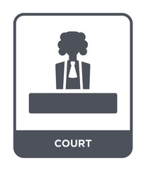 court icon vector