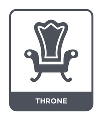 throne icon vector