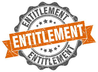Obraz premium entitlement stamp. sign. seal