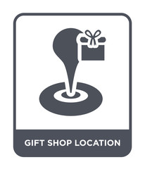 gift shop location icon vector