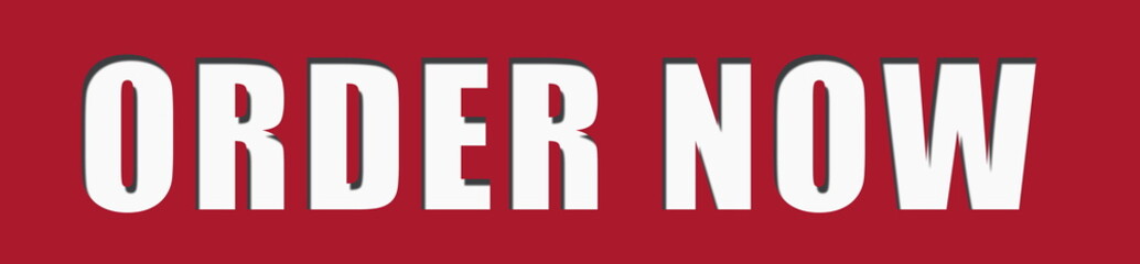 Obraz premium ORDER NOW Banner Stamp