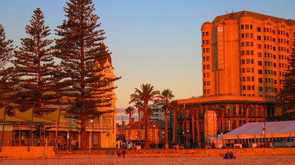 sunset at glenelg, australia