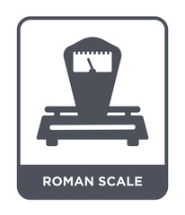 roman scale icon vector