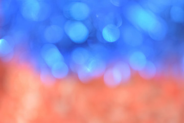 Abstract background of blue and orange red colors. Background of the halves of flowers.