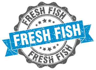 fresh fish stamp. sign. seal