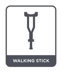 walking stick icon vector