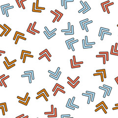 Seamless vector EPS 10 pattern.   Abstract geometric pattern. Multicolor Figures