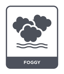 foggy icon vector