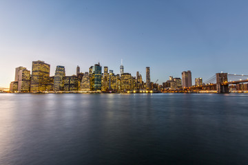 Downtown Manhattan at Sunset